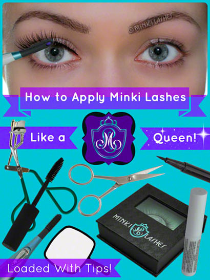 How to Apply Minki Lashes Tutorial