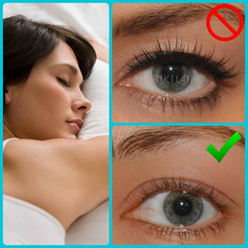 Remove Fake Lashes Before Bed